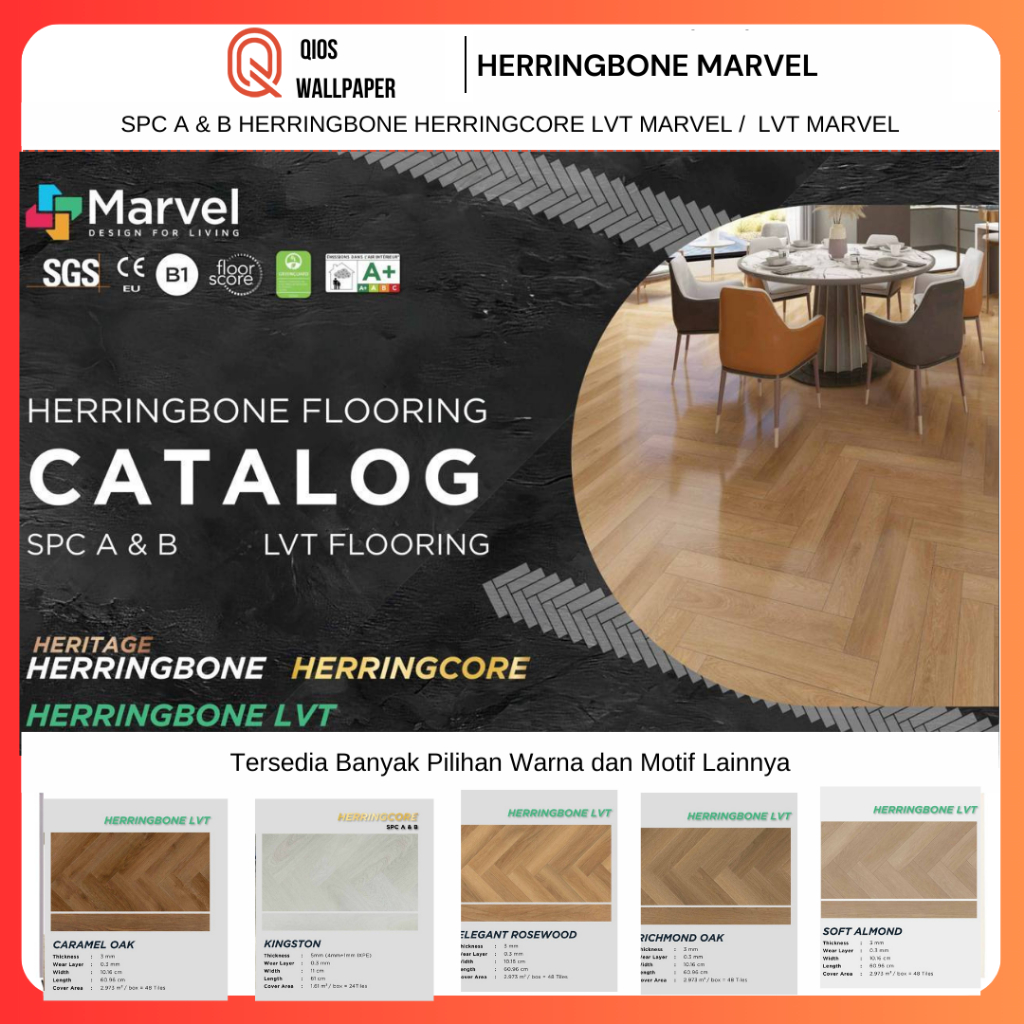 Lantai SPC Herringcore I Herringbone Heritage I Herringbone  Vinyl Herringbone