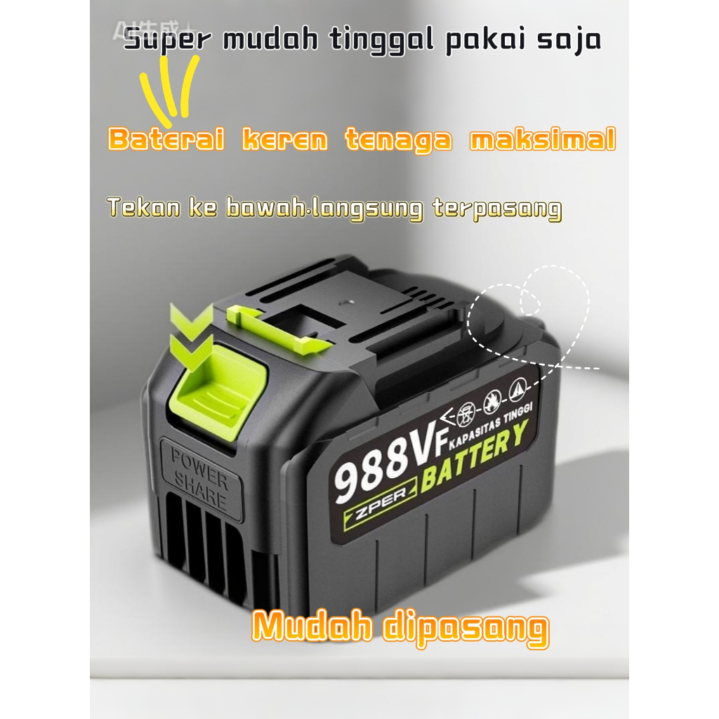 ZPER Bor Baterai Makita For Lithium Tools Batre Impact Baterai