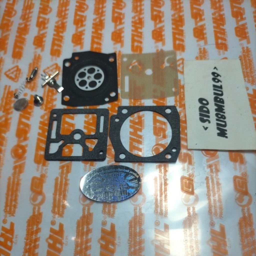 membran carburator sthil ms381 set+jarum membran karburator senso gergaji kayu