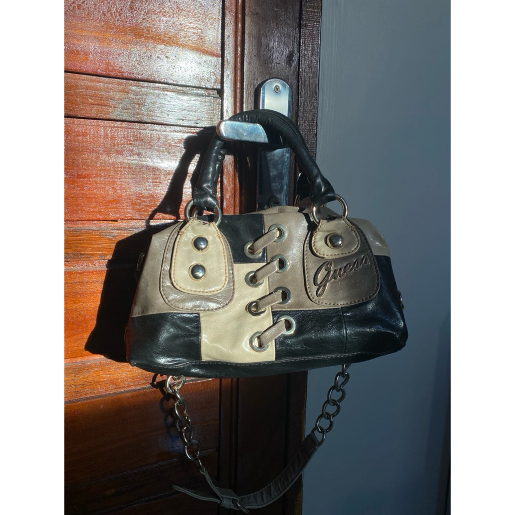 (HARGA 500.000 RB SPLIT PAYMENT ‼️) Tas Guess vintage original handbag sling bag totebag ransel shou