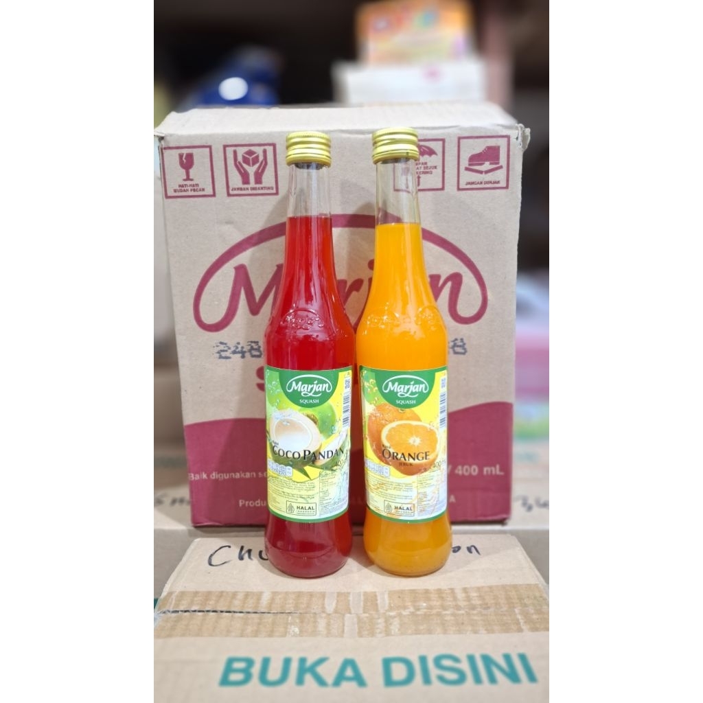 Sirup Marjan Squash 400ml Orange/Cocopandan