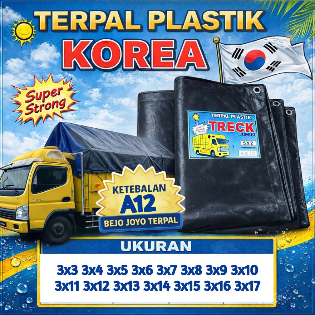 Terpal A12 Hitam TERPAL KOREA  premium original impor korea Berkuwalitas Premium awet & tahan lama.