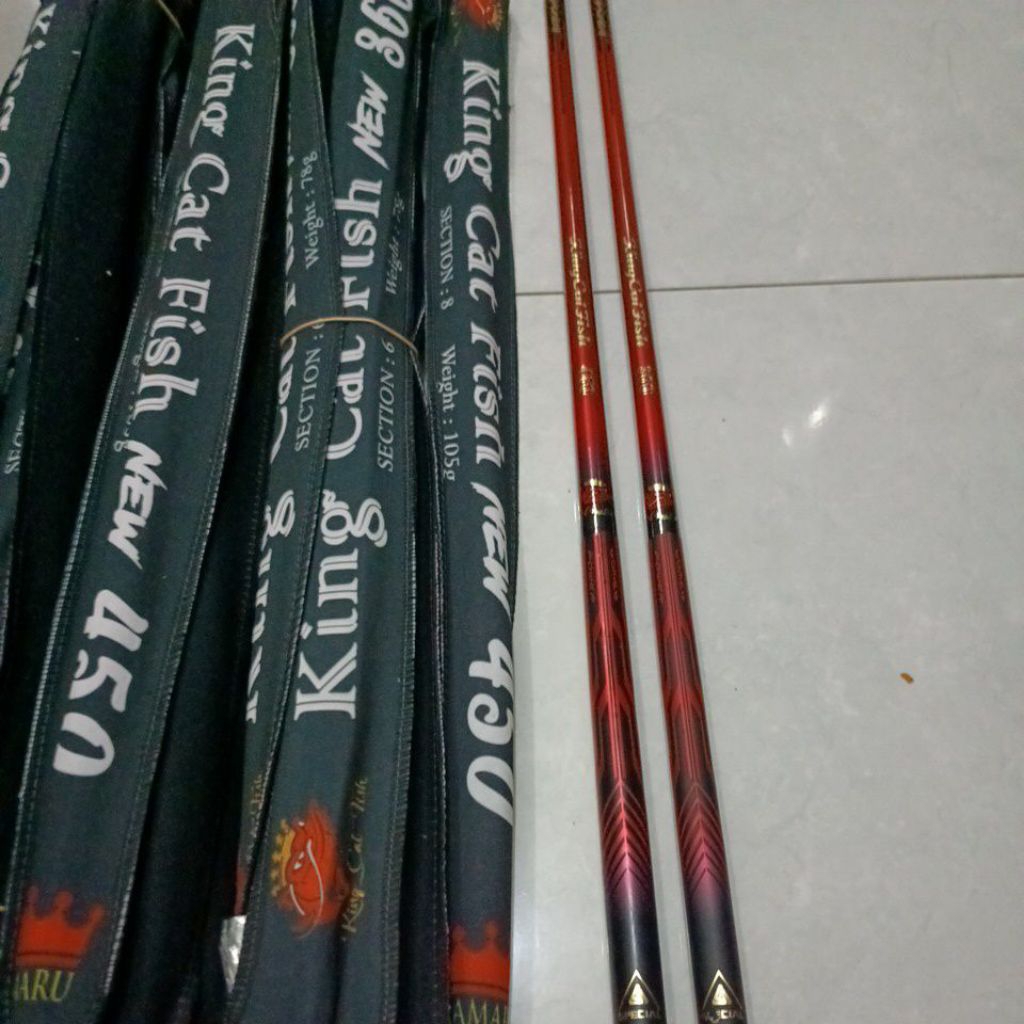 Joran tegek GAMARU KING CAT FISH MASTER NEW bahan carbon action medium original