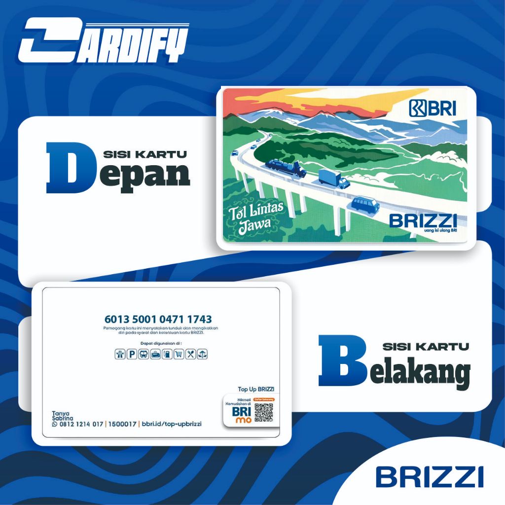 Kartu Brizzi BRI Original | Brizzi Kartu Etoll | Kartu Brizzi E-Toll Serbaguna Kartu Uang Elektronik