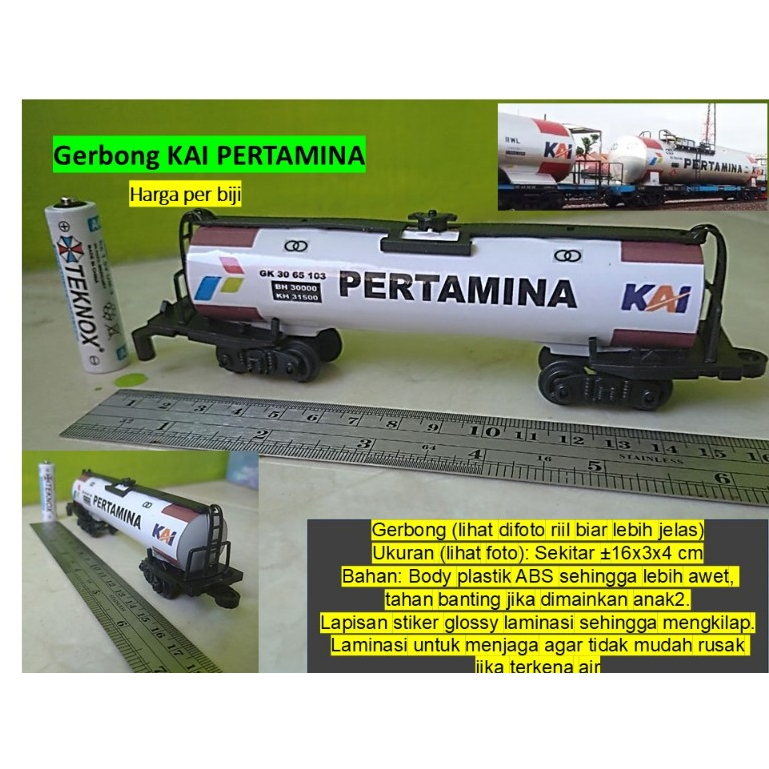 Gerbong KAI penumpang pertamina kargo