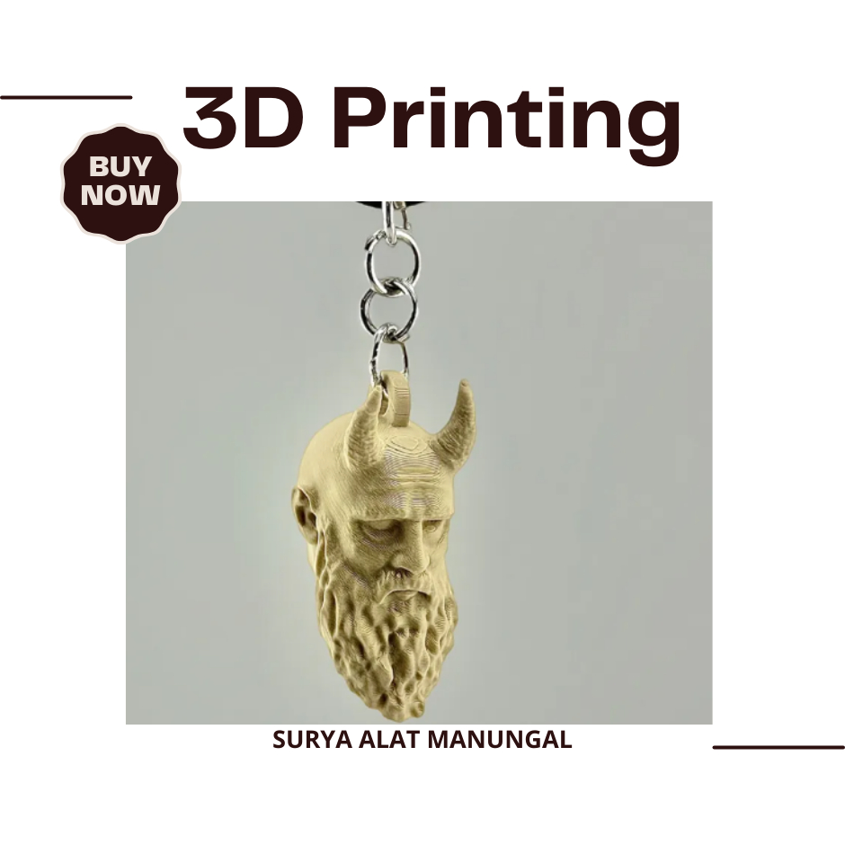 Mimirs Head KeyChain (God of War)