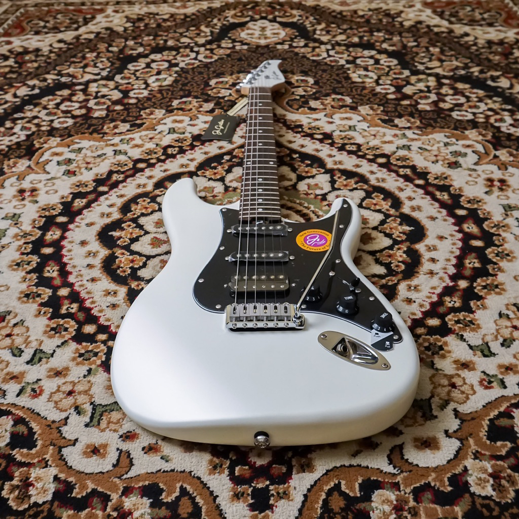 Js. Guitars Munsell New Gen Smoke White Gitar Elektrik