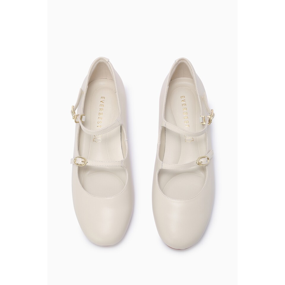 Everbest AVIA Flat Shoes Wanita Beige & Black