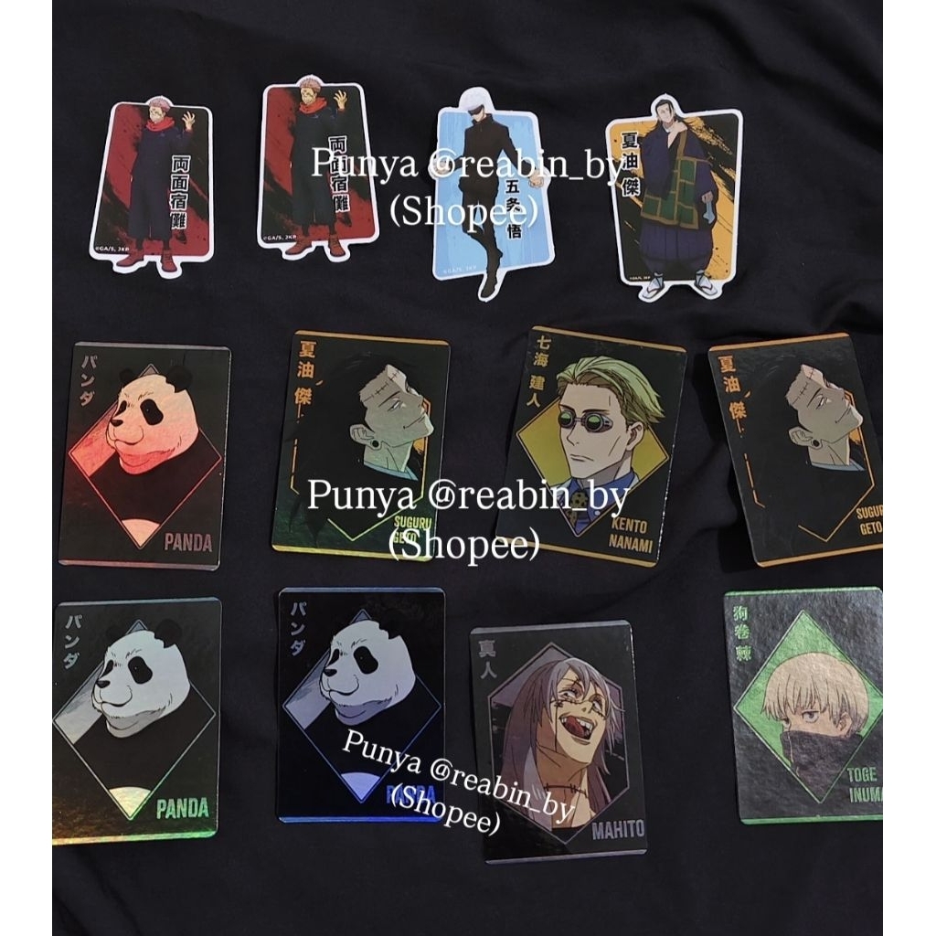 Jujutsu Kaisen Lawson Collectible Card Stickers Jujutsu x Lawson