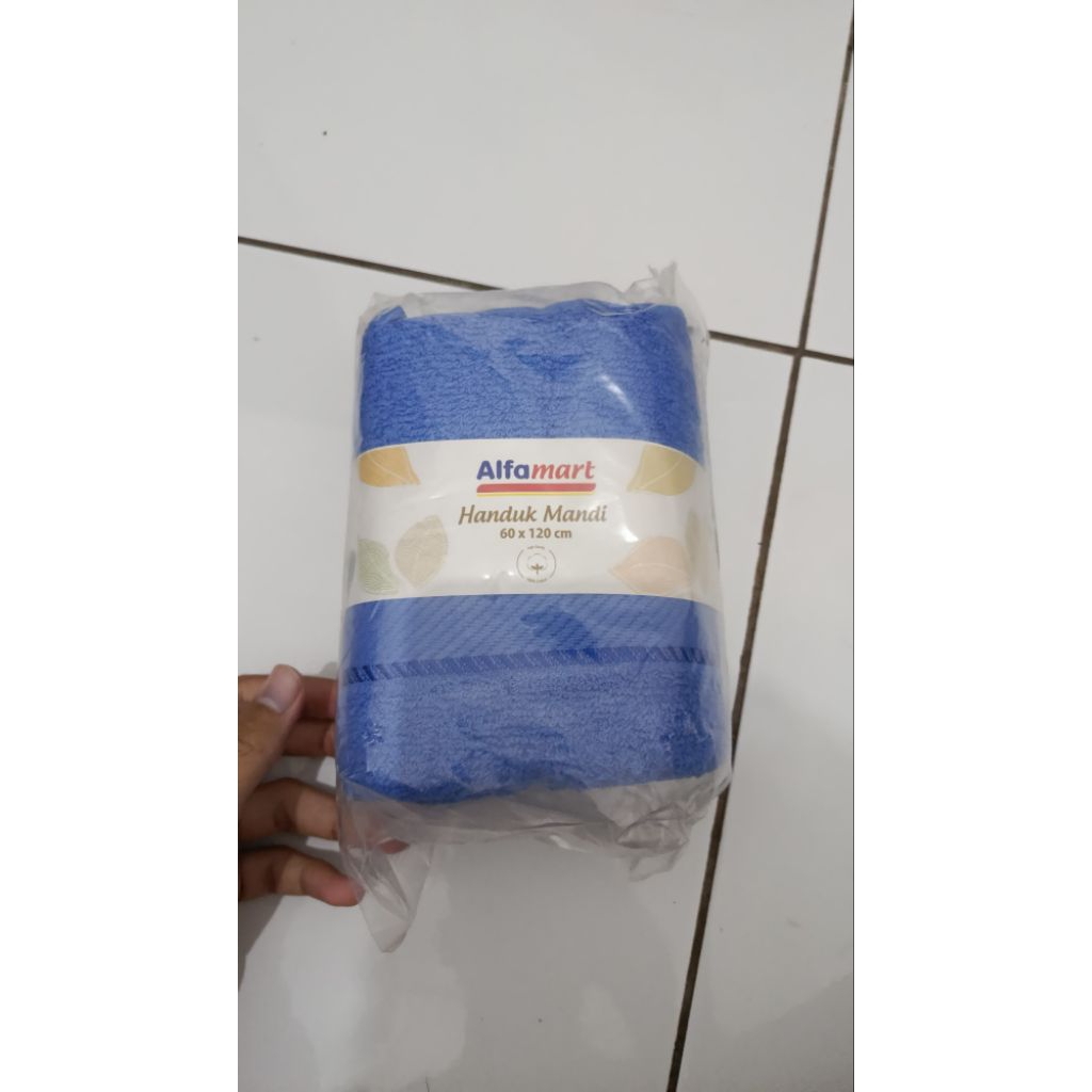 Handuk alfamart biru new
