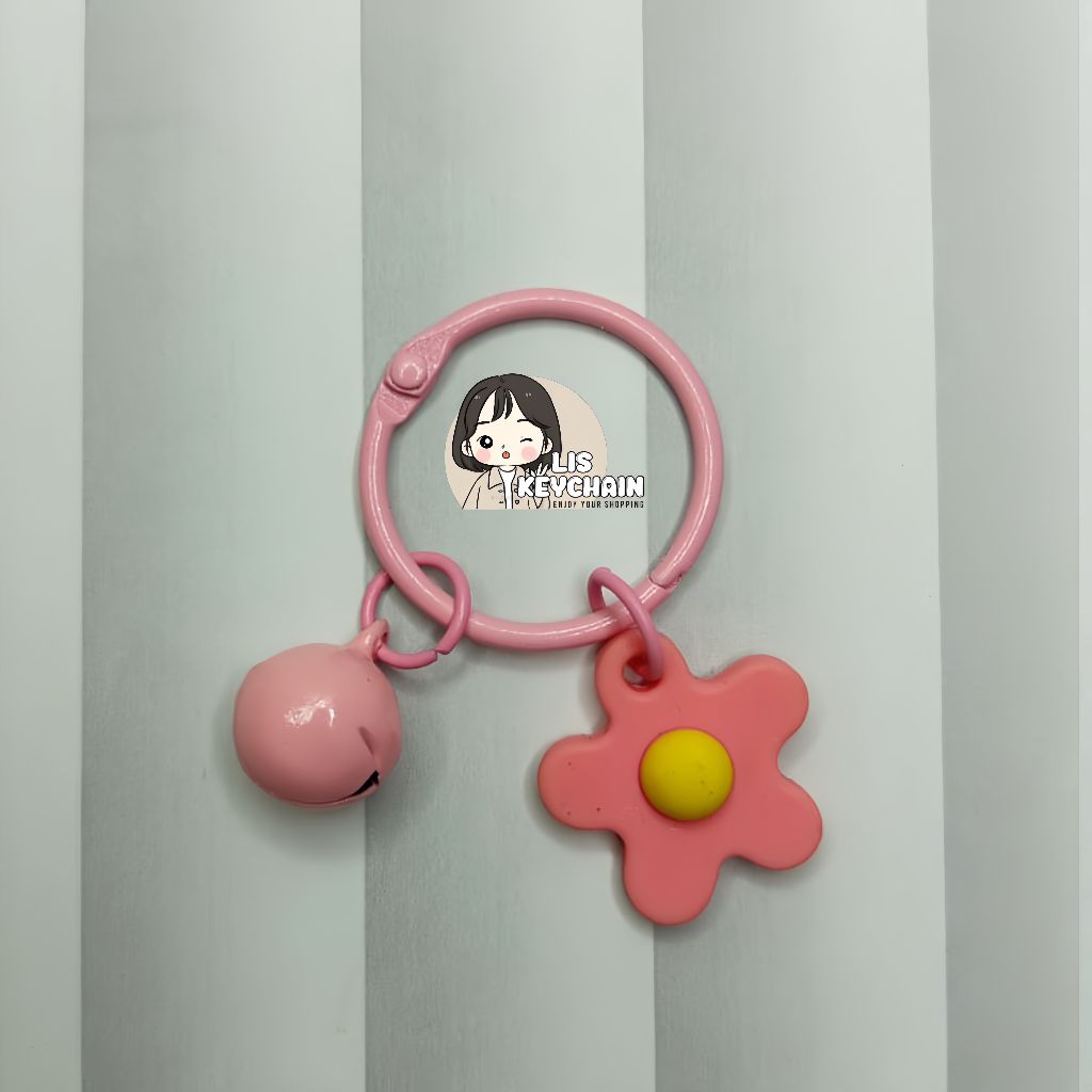 Gantungan kunci bunga lonceng