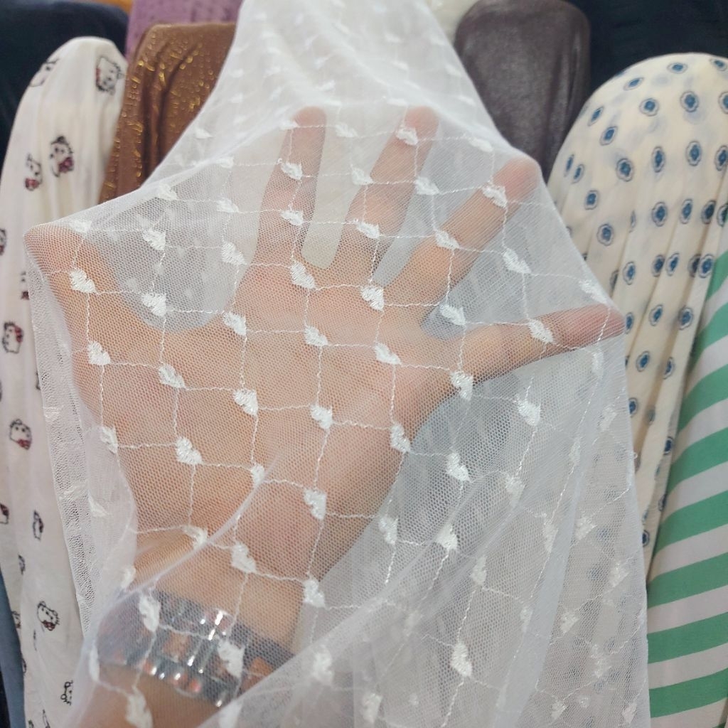 kain tile premium  - kain tile stretch  - kain tile meteran - kain tile mewah motif terbaru  ( BW )