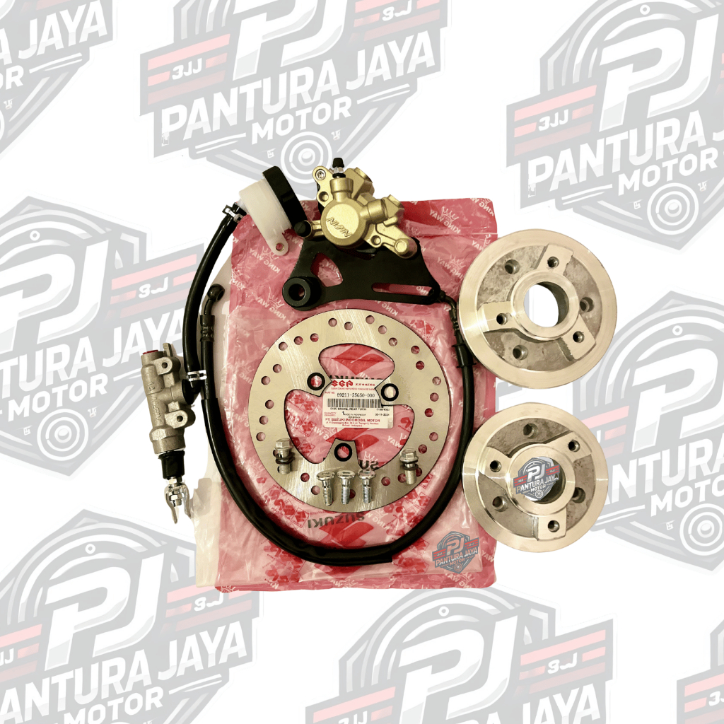 CAKRAM BELAKANG SATRIA FU SET ADAPTOR TROMOL BESAR KECIL PLENDES UNIVERSAL