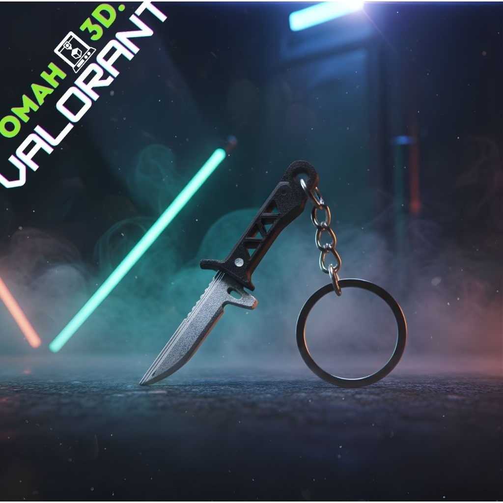 Gantungan Kunci Xenohunter Knife Valorant.