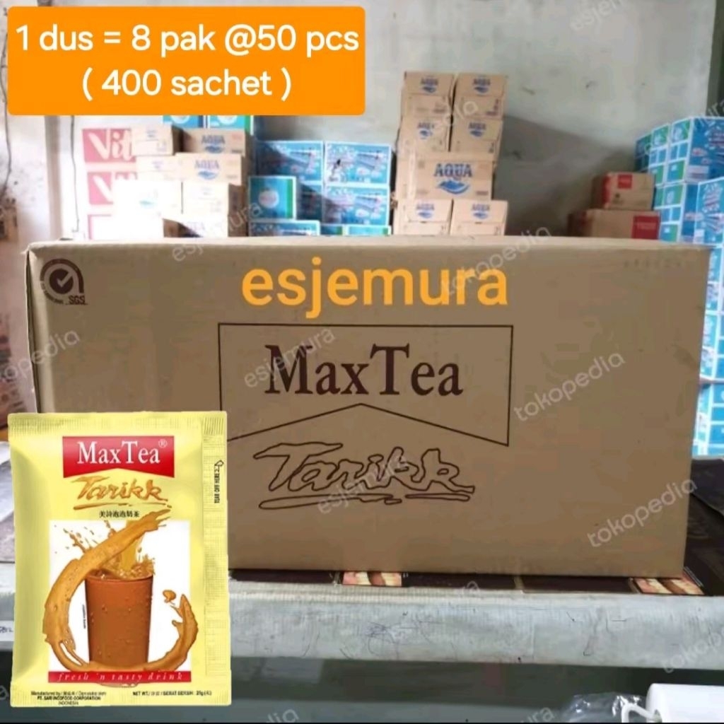 Max tea tarik teh tarik sachet per dus carton