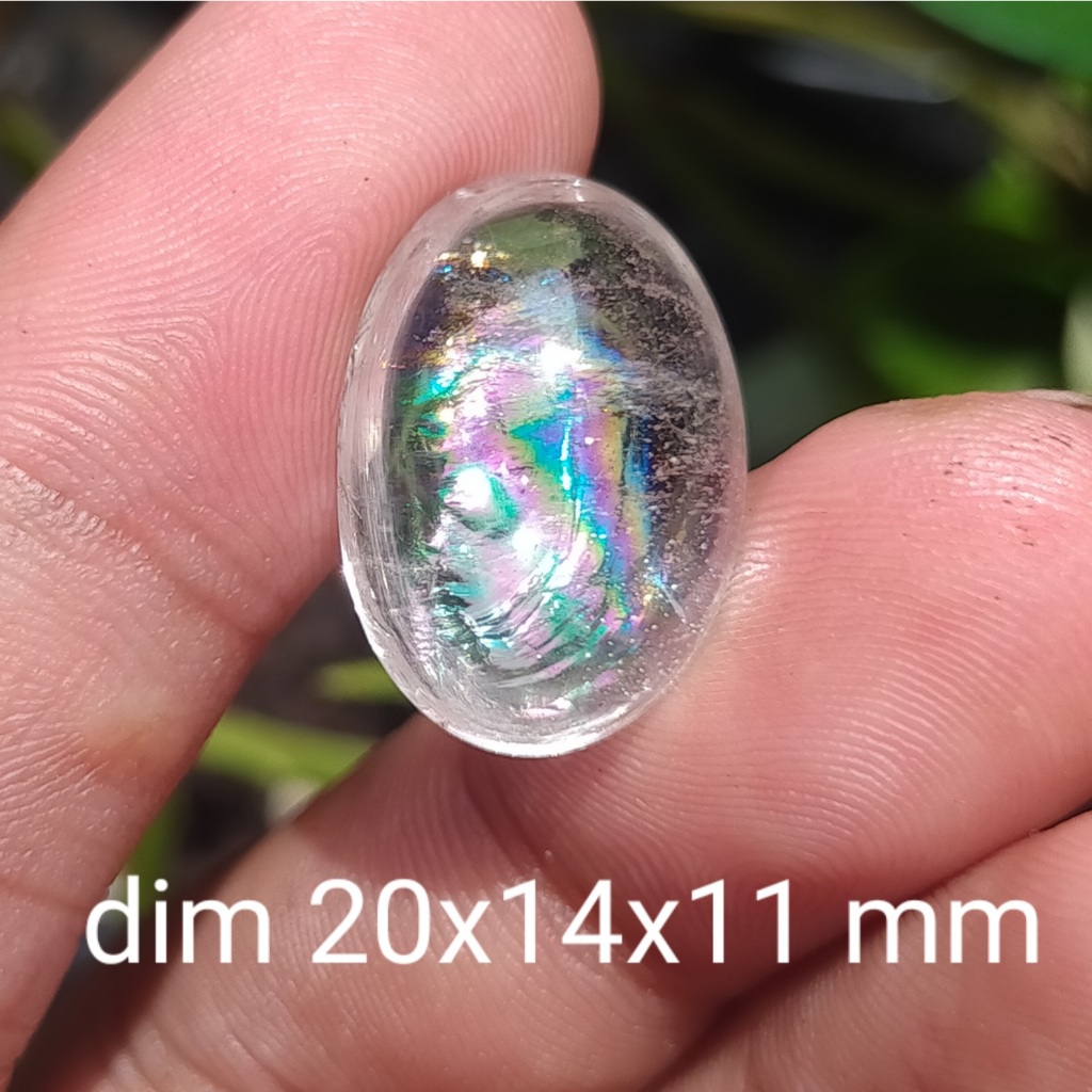 BATU KECUBUNG PELANGI KALIMANTAN NATURAL QUARTZ PERMATA cek batu lainnya yaman api wulung opal bacan