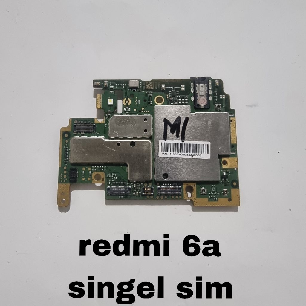 MESIN REDMI 6A SINGEL SIM MINUS KENA AKUN MI