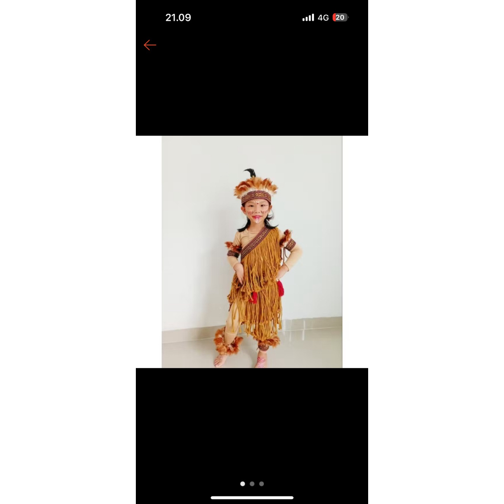 pakaian baju kostum anak adat papua