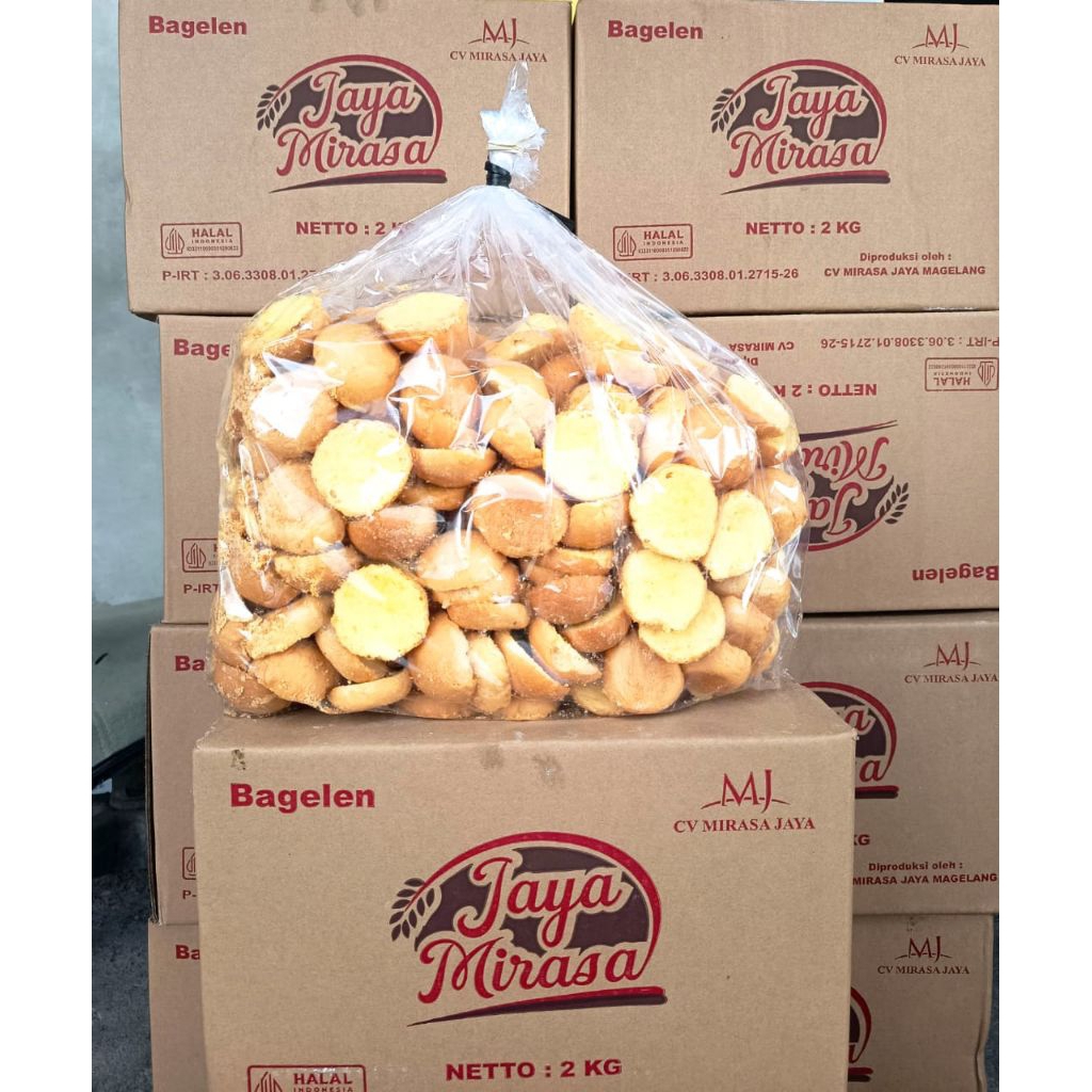 Roti Kering Bagelen Bulat Mini Original Kemasan Ball 2 Kg