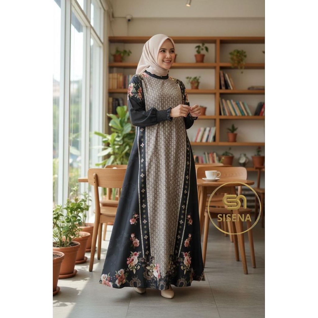 Vanda dress by sisena /layka dress exclusive by sisena /gamis layka sisena