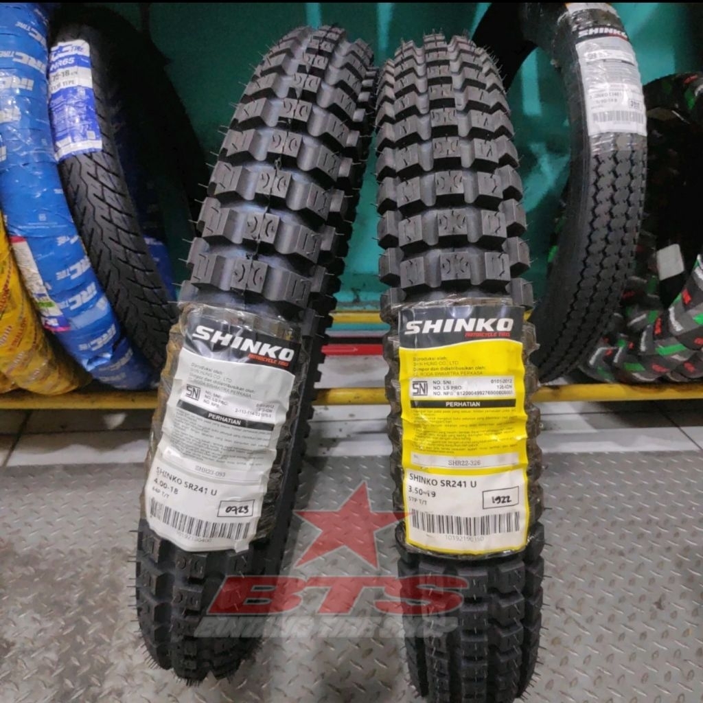 Ban Shinko SR241 350-19 & 400-18 Semi Trail / Vintage Srcambler Custum