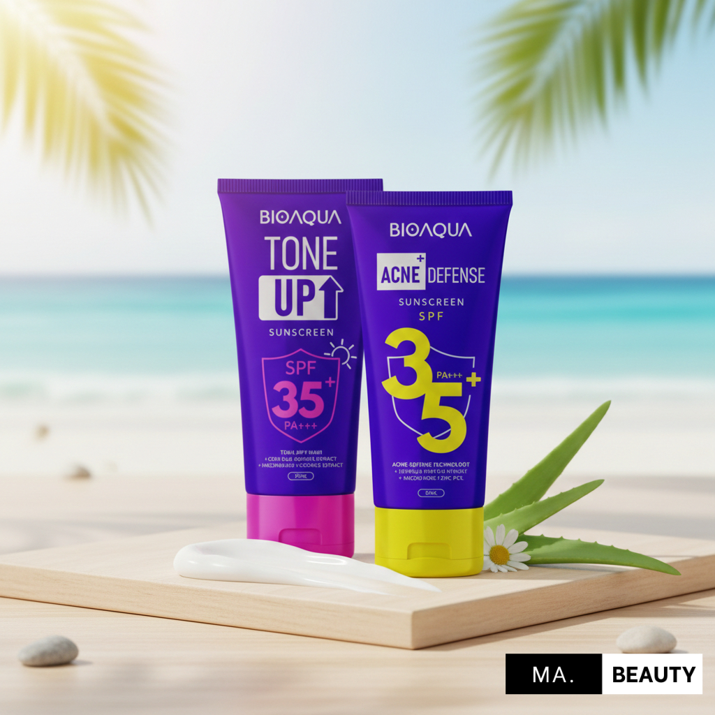 Bioaqua Sunscreen SPF35+++ 35g | Tone Up | Acne Defense - Sunscreen Bioaqua Tone up SPF 35+++ 35gr -