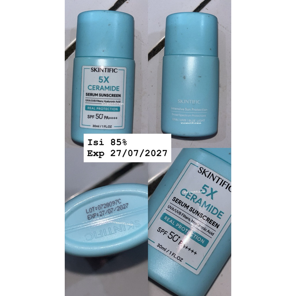 preloved skintific 5x ceramide sunscreen