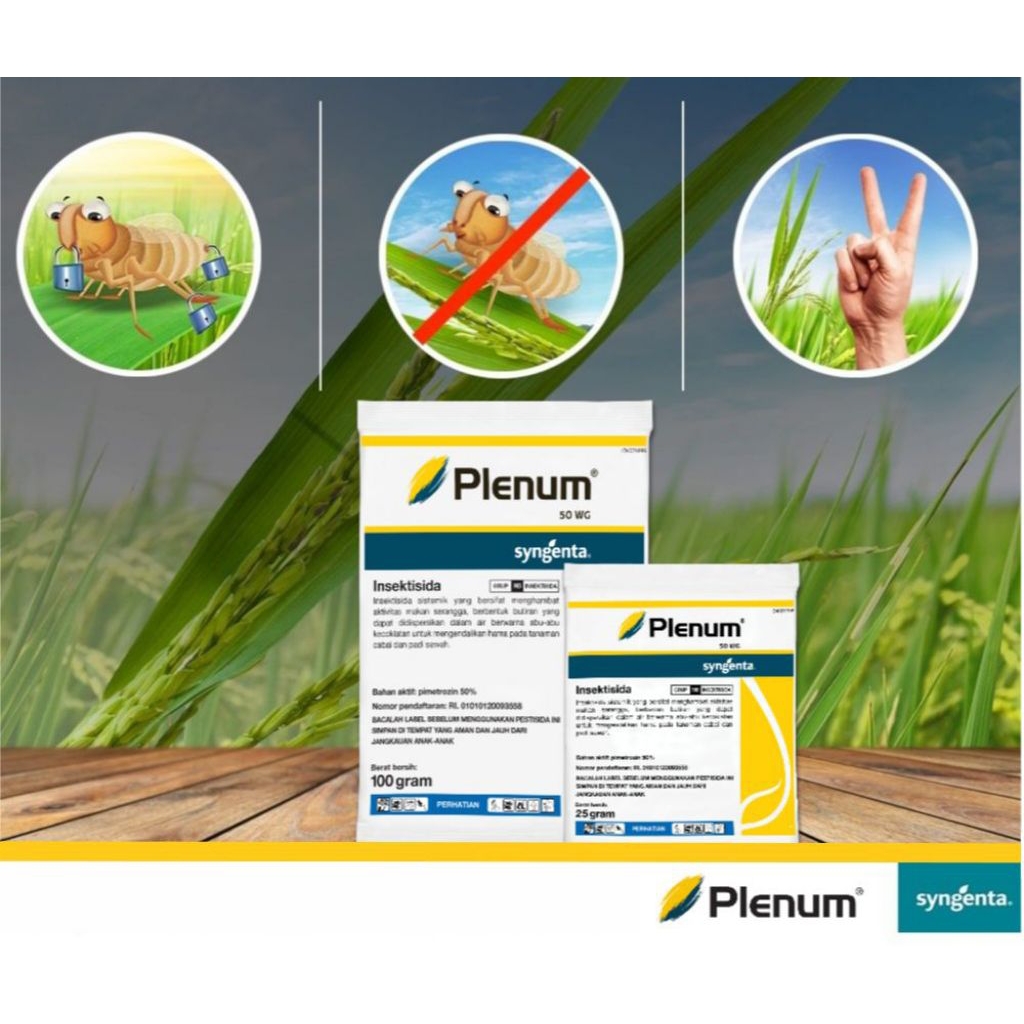 PLENUM 50 WG insektisida sistemik bersifat menghambat aktivitas wereng atau serangga