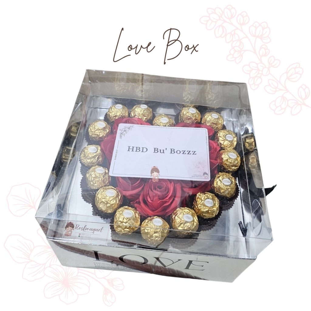 Love Box Ferrero Rocher / Valentine Gift / Birthday Gift / Anniversary Gift / Hadiah / Kado
