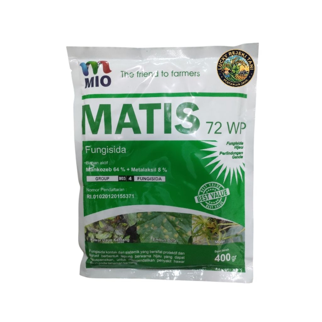 fungisida matis 72wp mankozeb metalaksil 400gram