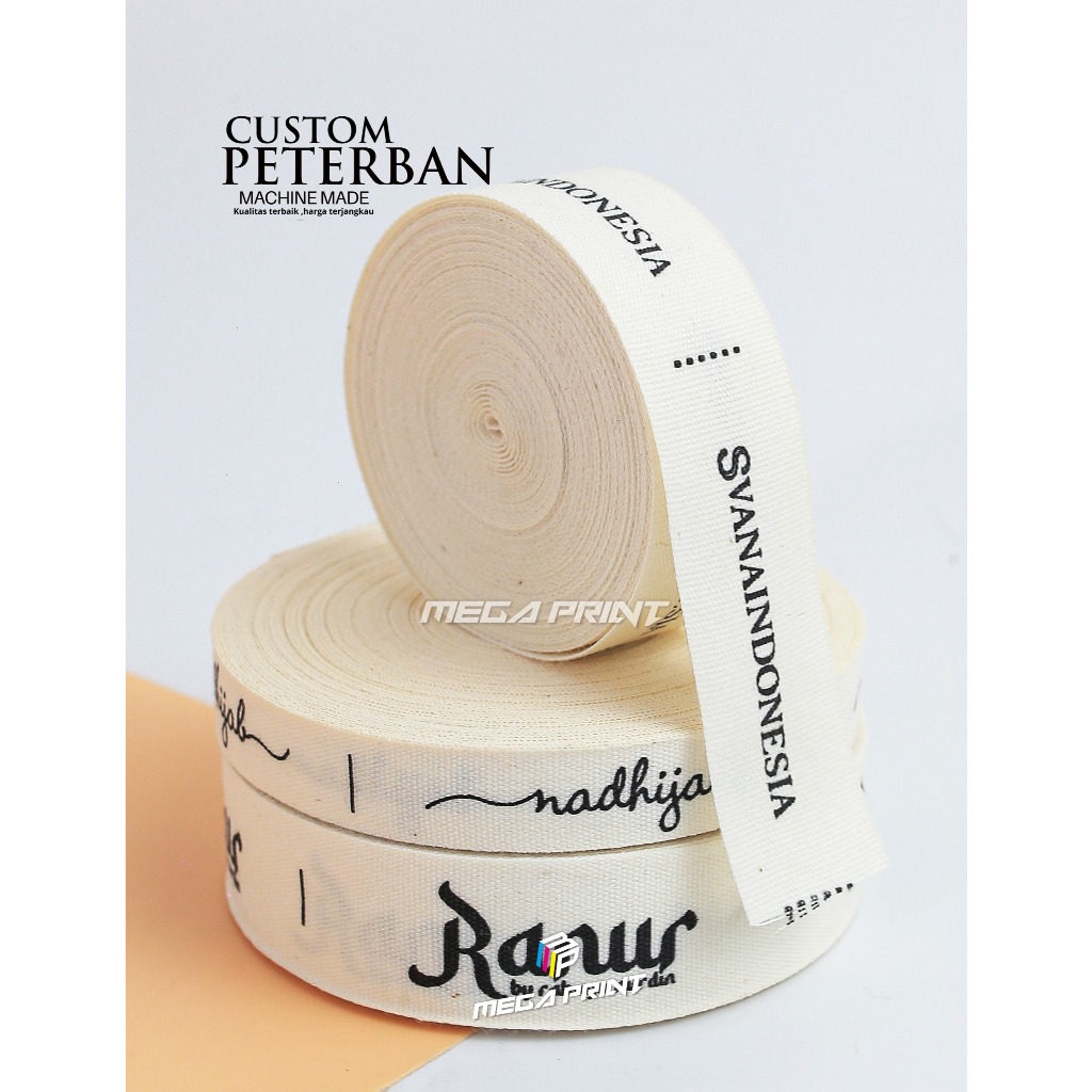 piterban import/katun,custum label piterban,label baju,hijab celana gamis dll