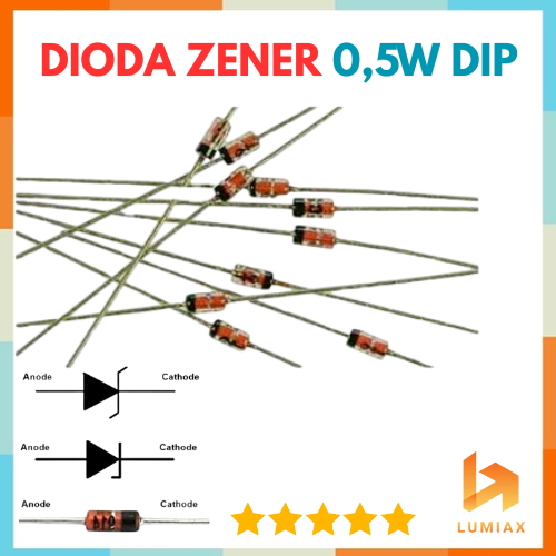 43v Dioda Zener 0,5w Diode 43 volt 1/2 w 43 v 1/2w 43volt 0.5 w DIP