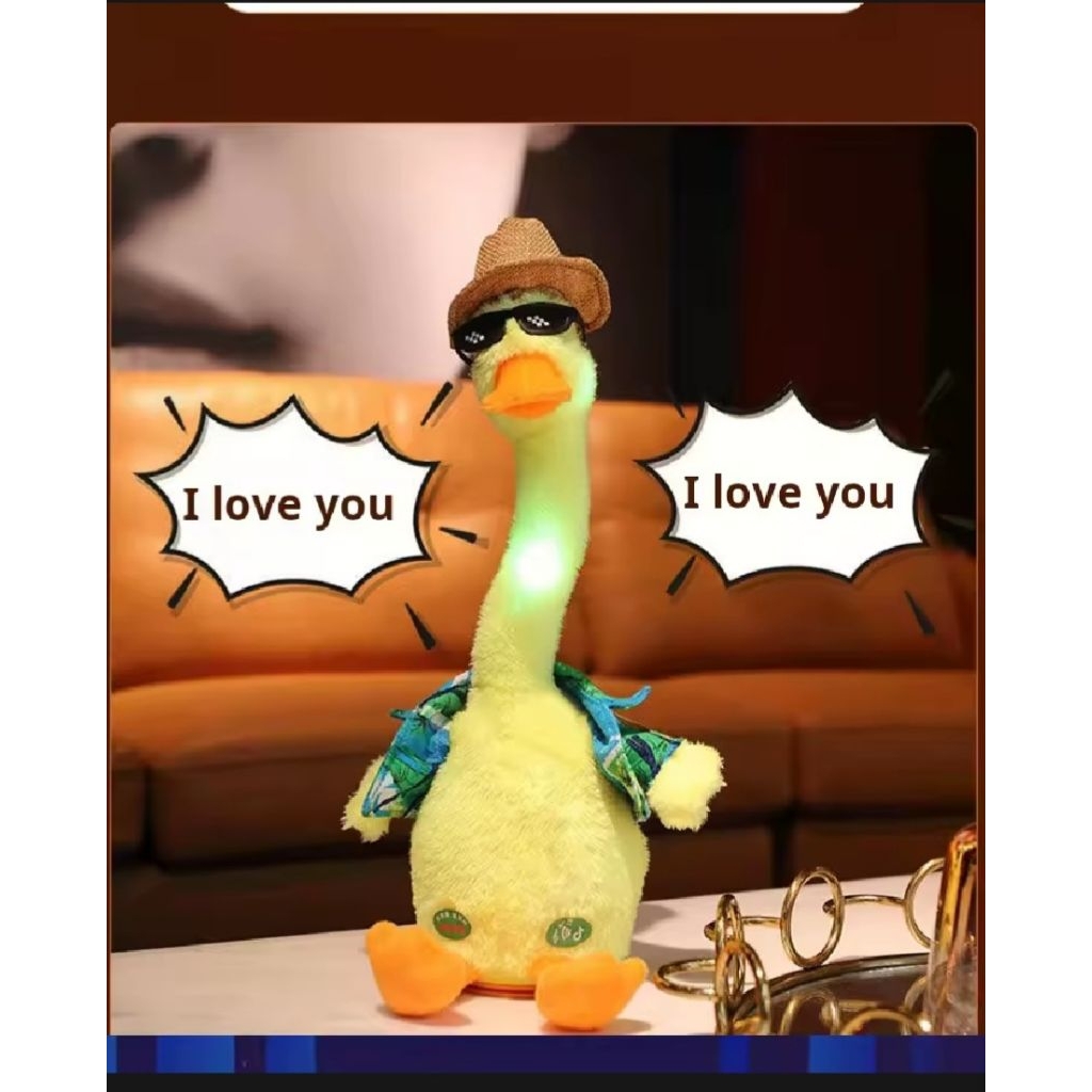 Mainan bebek berbicara,bebek kaktus fullsett