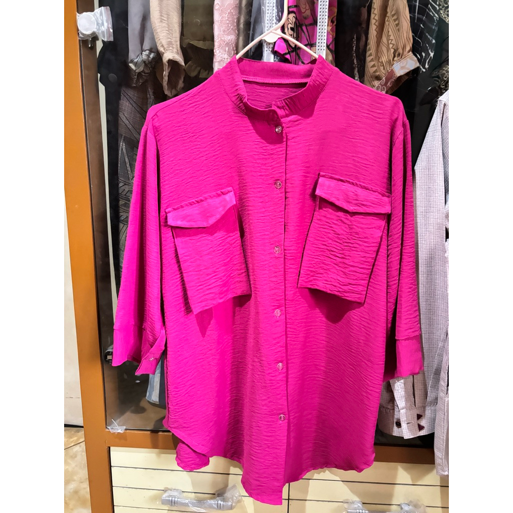 preloved blouse daily pink fuschia