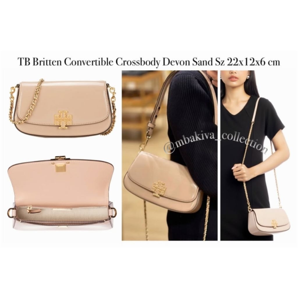 TB Britten Convertible Crossbody Devon Sand