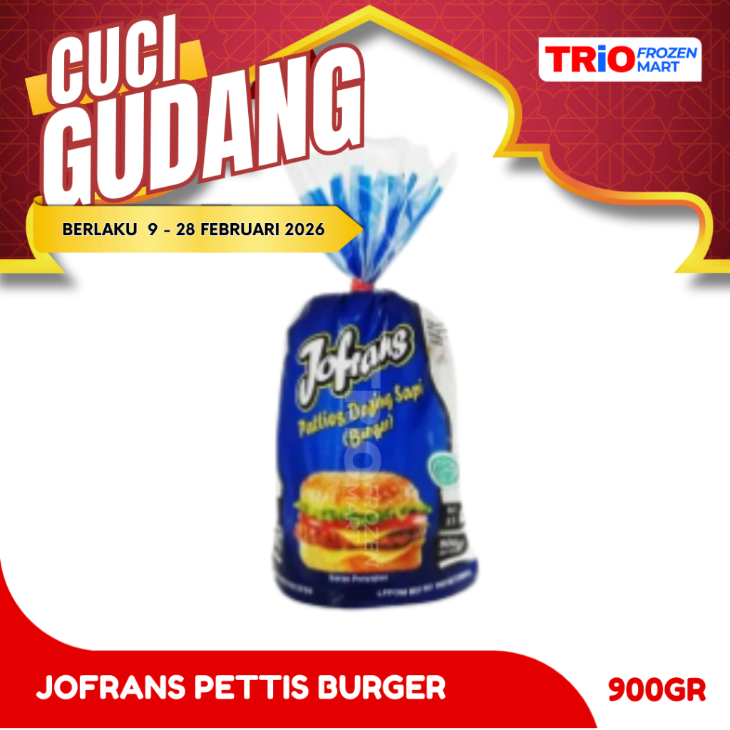 JOFRANS BEEF PATTIES - 900GR