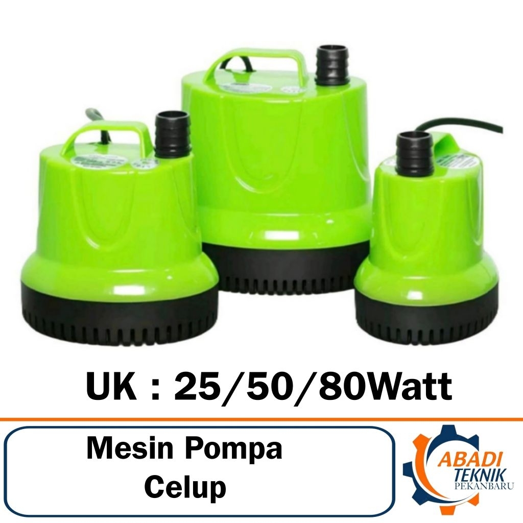 Mesin Pompa Air Celup Kolam Aquarium 25 50 80 Watt Submersible Pump Pompa Kolam Ikan 25Watt 50Watt 8