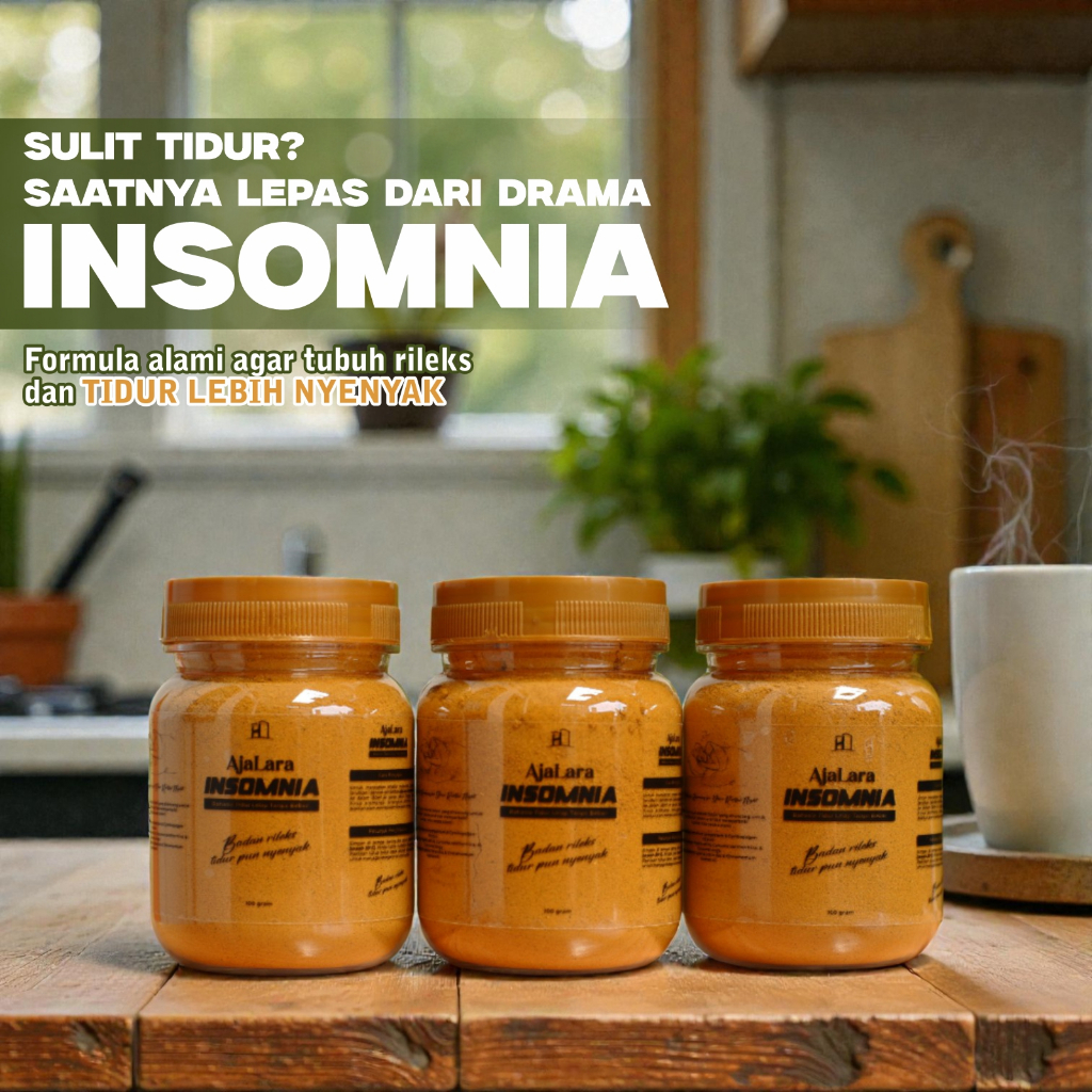 Serbuk Herbal Ajalara Insomnia - AMPUH MENGATASI INSOMNIA