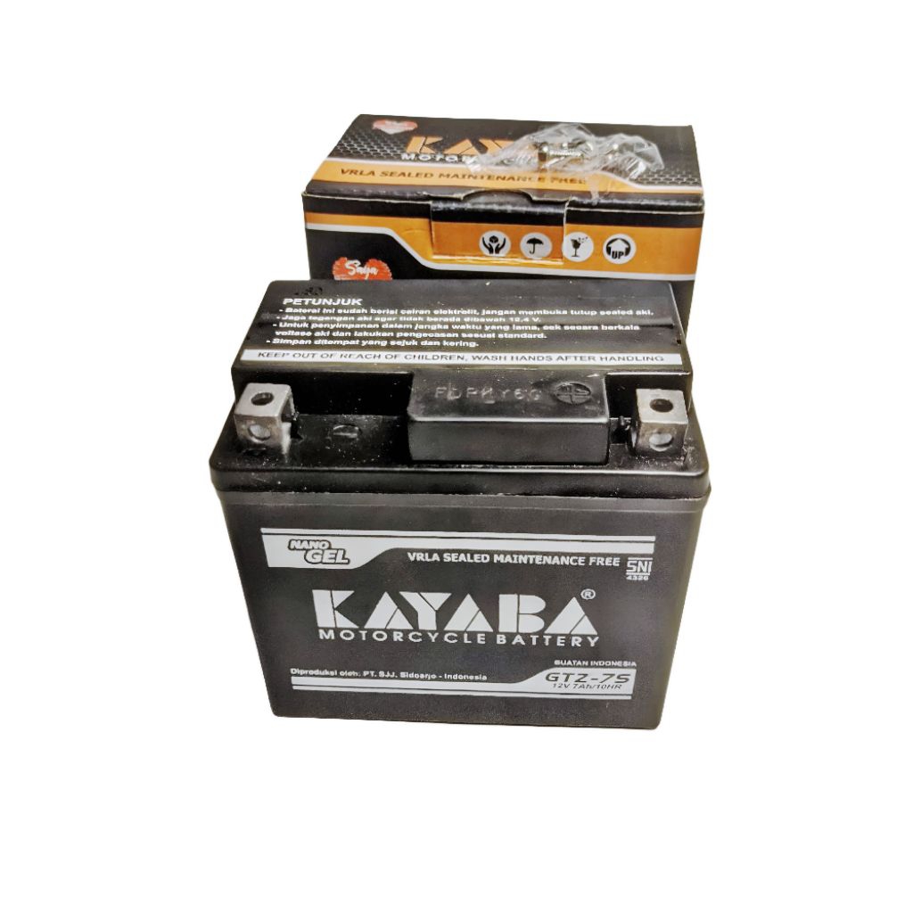 Aki Motor Kayaba GTZ7S 12V 7Ah Original | Aki Kering Maintenance Free | Vario Beat Scoopy Satria
