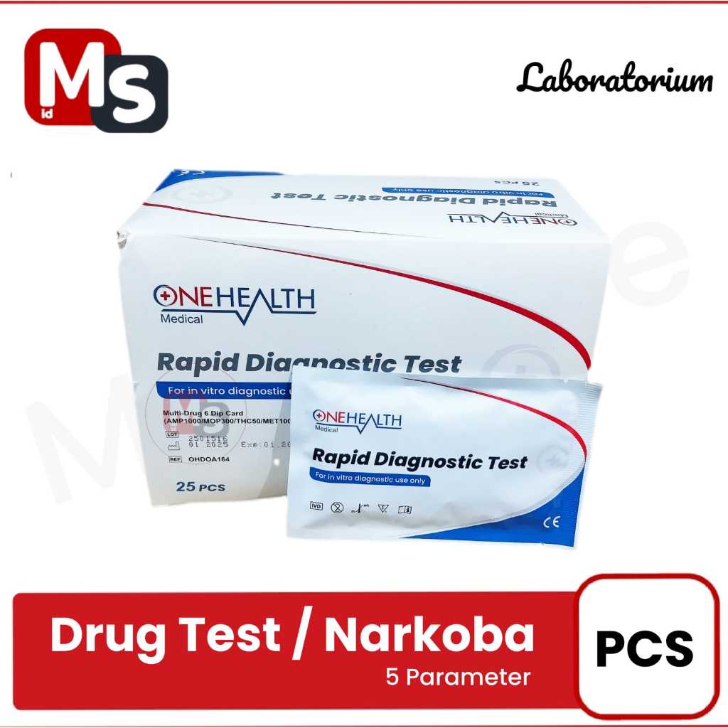 Onehealth Drug Abuse Multi Test 5 Parameter Satuan