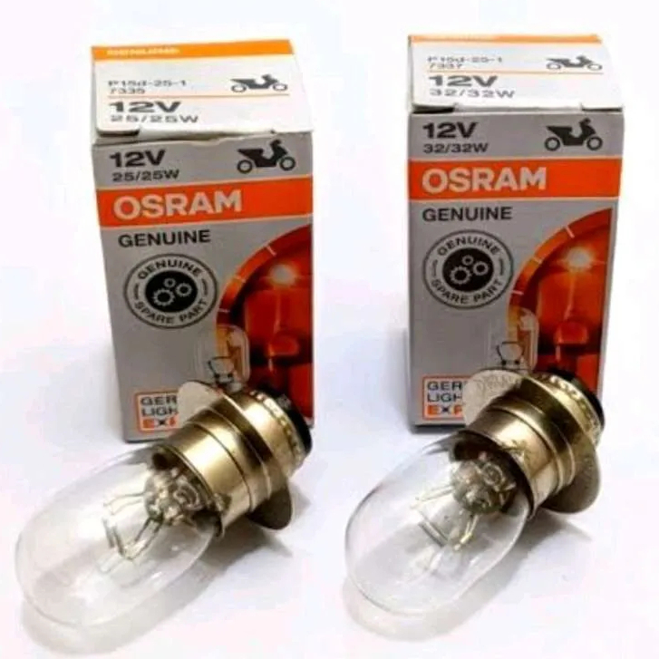 LAMPU DEPAN MOTOR BEBEK/MATIC OSRAM 12V 25/25W - 32W/32W