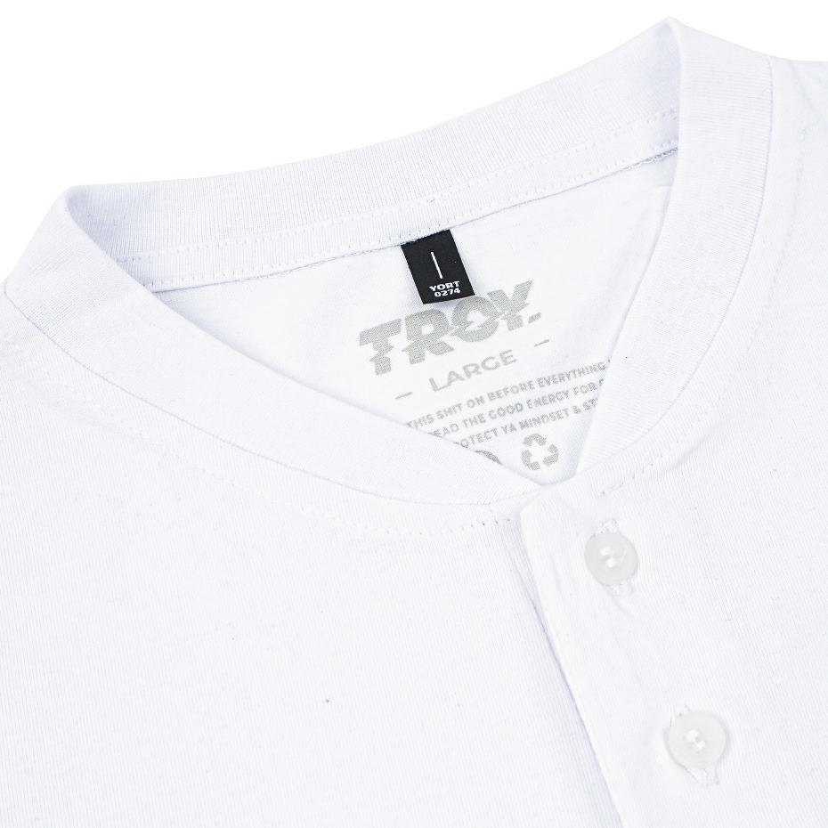 Troy Company Baju Koko Pria Putih Lengan Pendek Kerah Shanghai Pathway KKD 3022