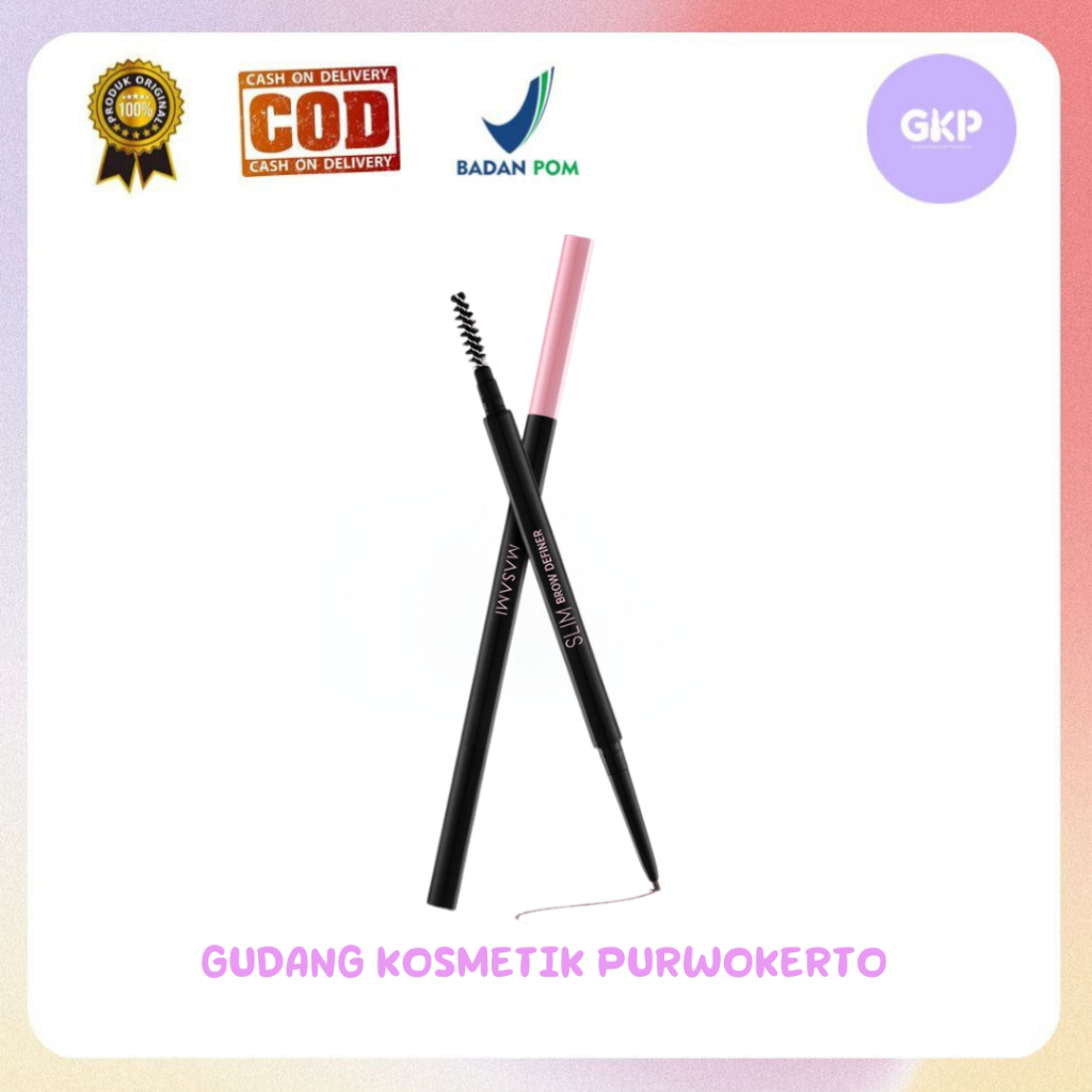 Masami Slim Brow Definer - Pensil Alis Presisi Smooth & High Pigemented