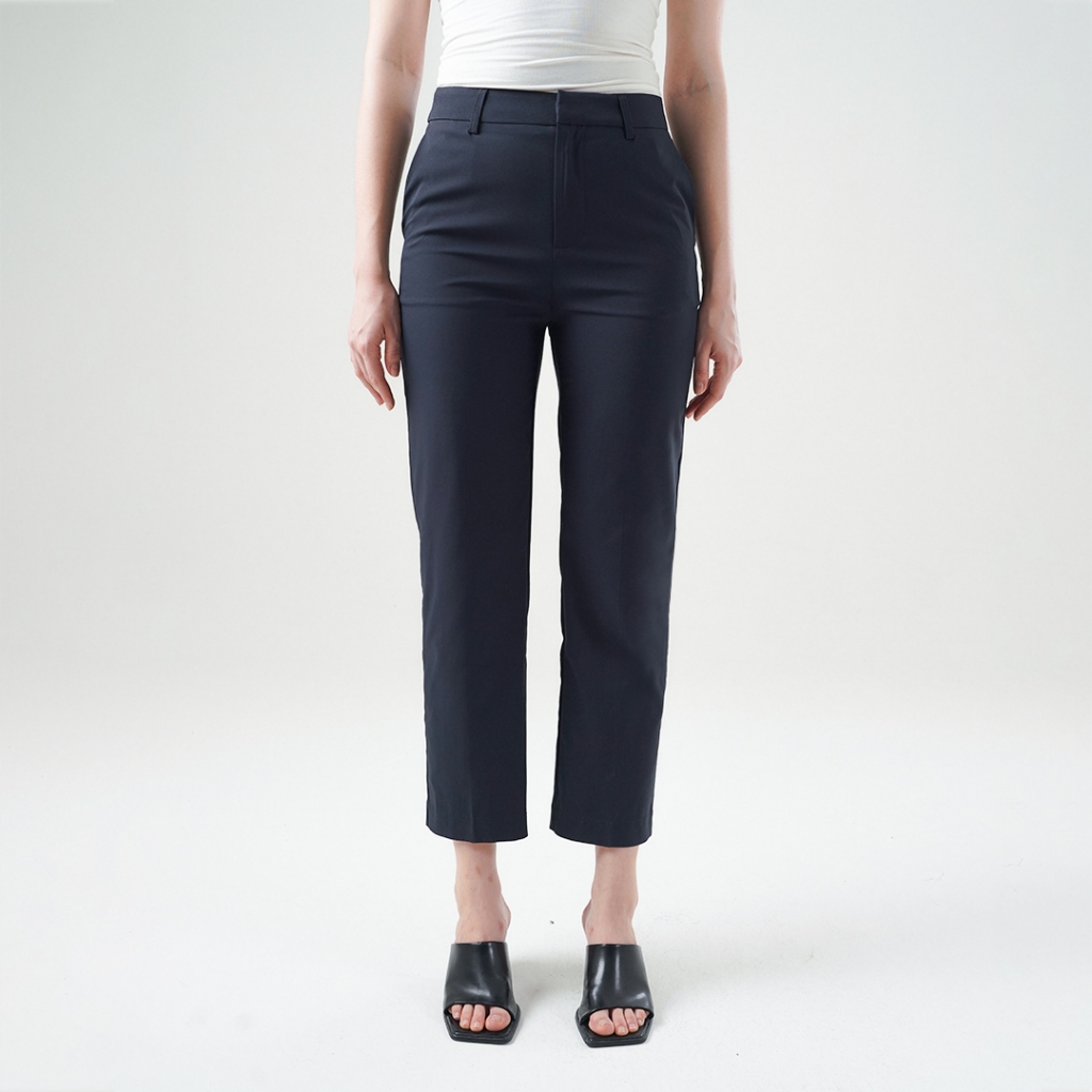 Mississippi Mid Waist Trousers Celana Wanita Panjang I31000373M Navy