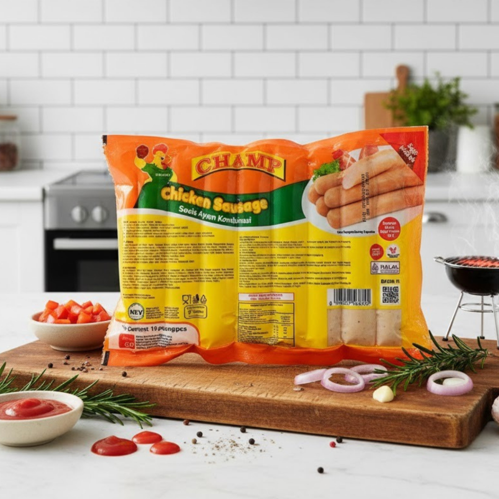 Champ Chicken Sausage / Madu Sosis Ayam Siap Konsumsi 300gr & 375gr