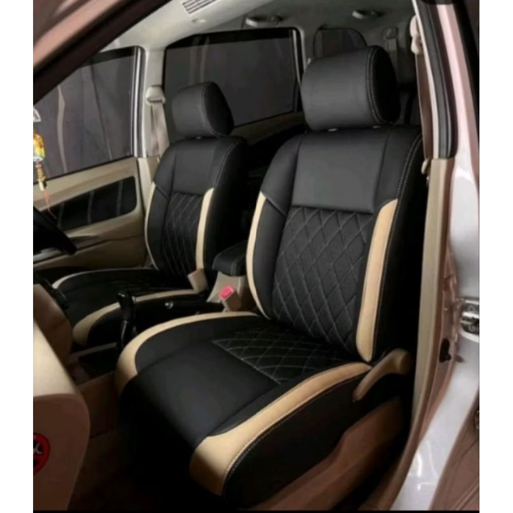 Sarung jok mobil Rush 2013-2014 full seat jok 3 baris