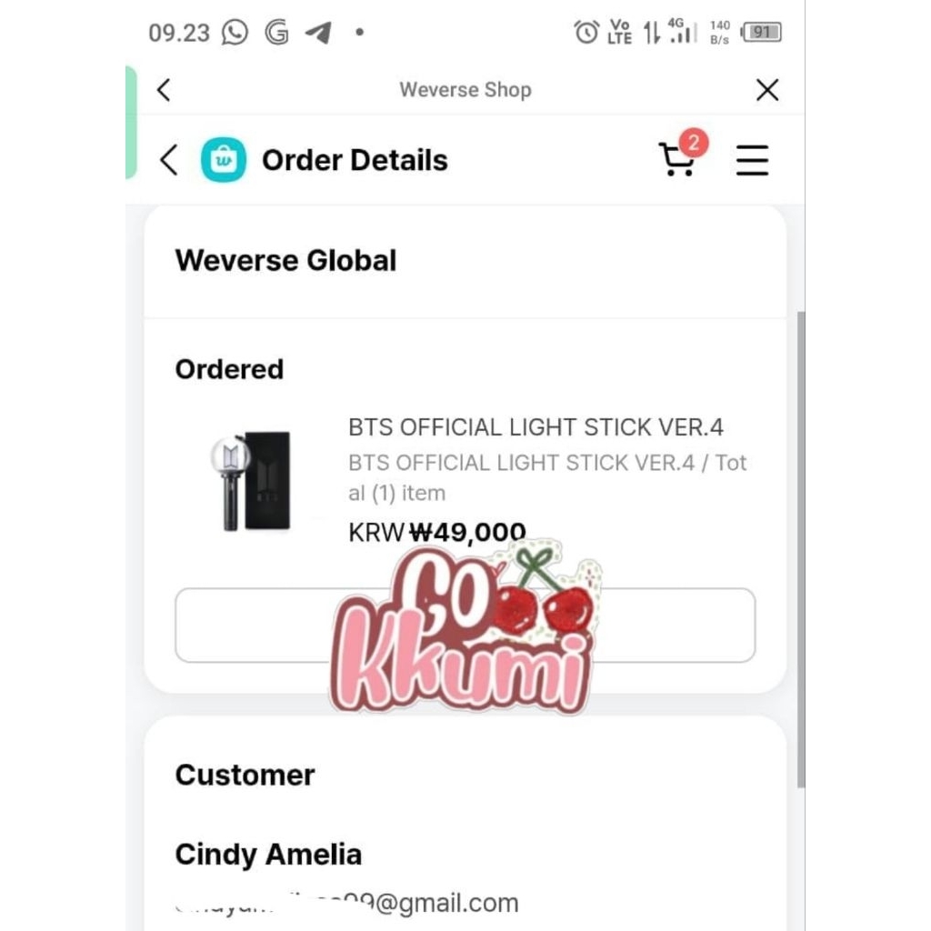 UPCOMING STOCK LIGHTSTICK BTS VER 4