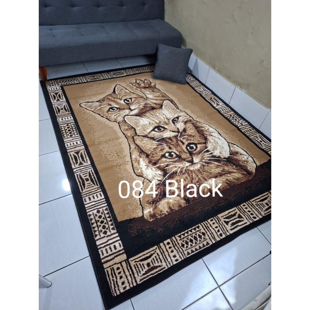 Karpet Permadani Motif Satwa Panda Harimau Kucing Animal Print Exotic Africa Panda Macan