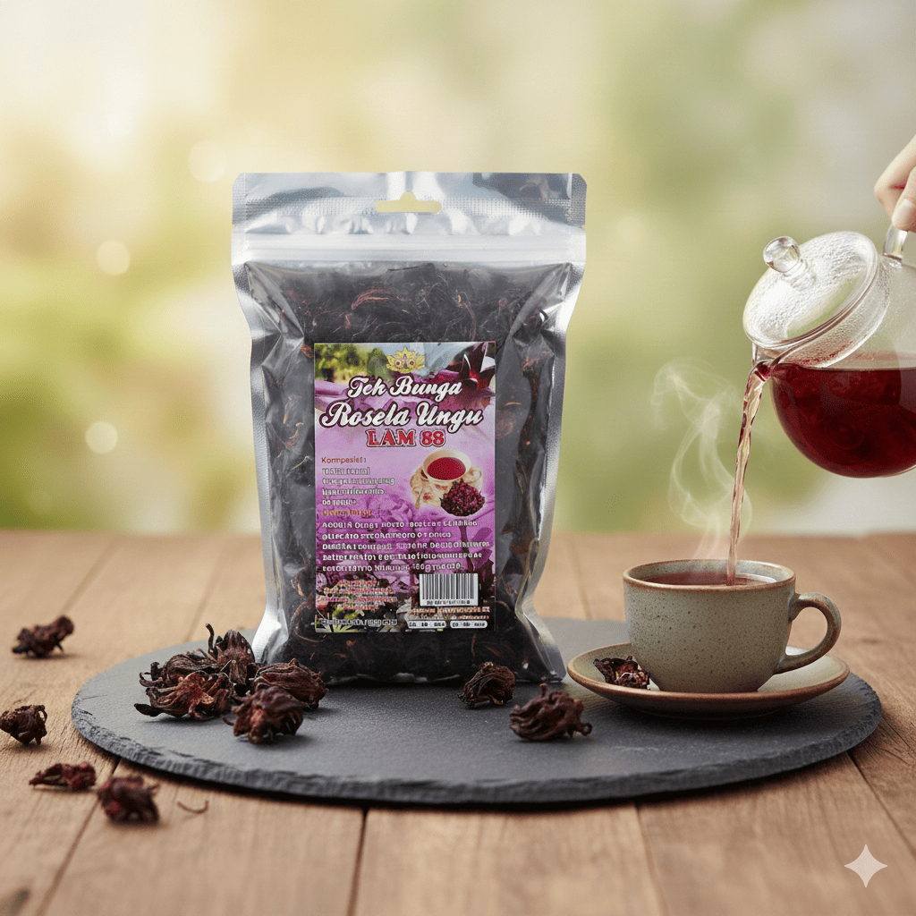 ROSELLA UNGU 100 GR | TEH BUNGA ROSELLA UNGU