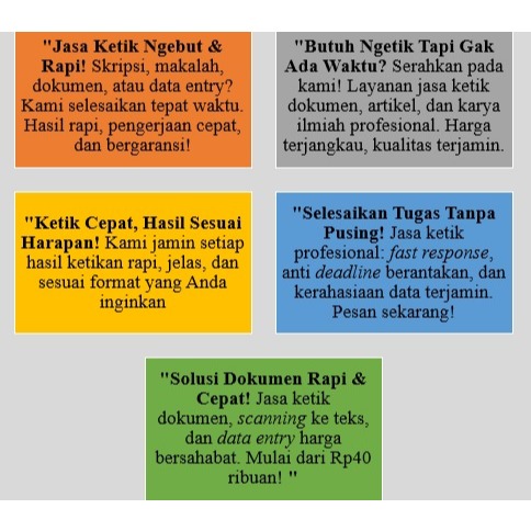 JASA KETIK WORD EXCEL PPT